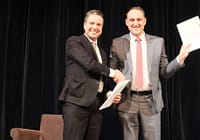 Septynioms dešimtims kraujo donorų suteikti Lietuvos nusipelniusio donoro ir žymūno vardai Daumantas Gutauskas ir Nerijus Cesiulis